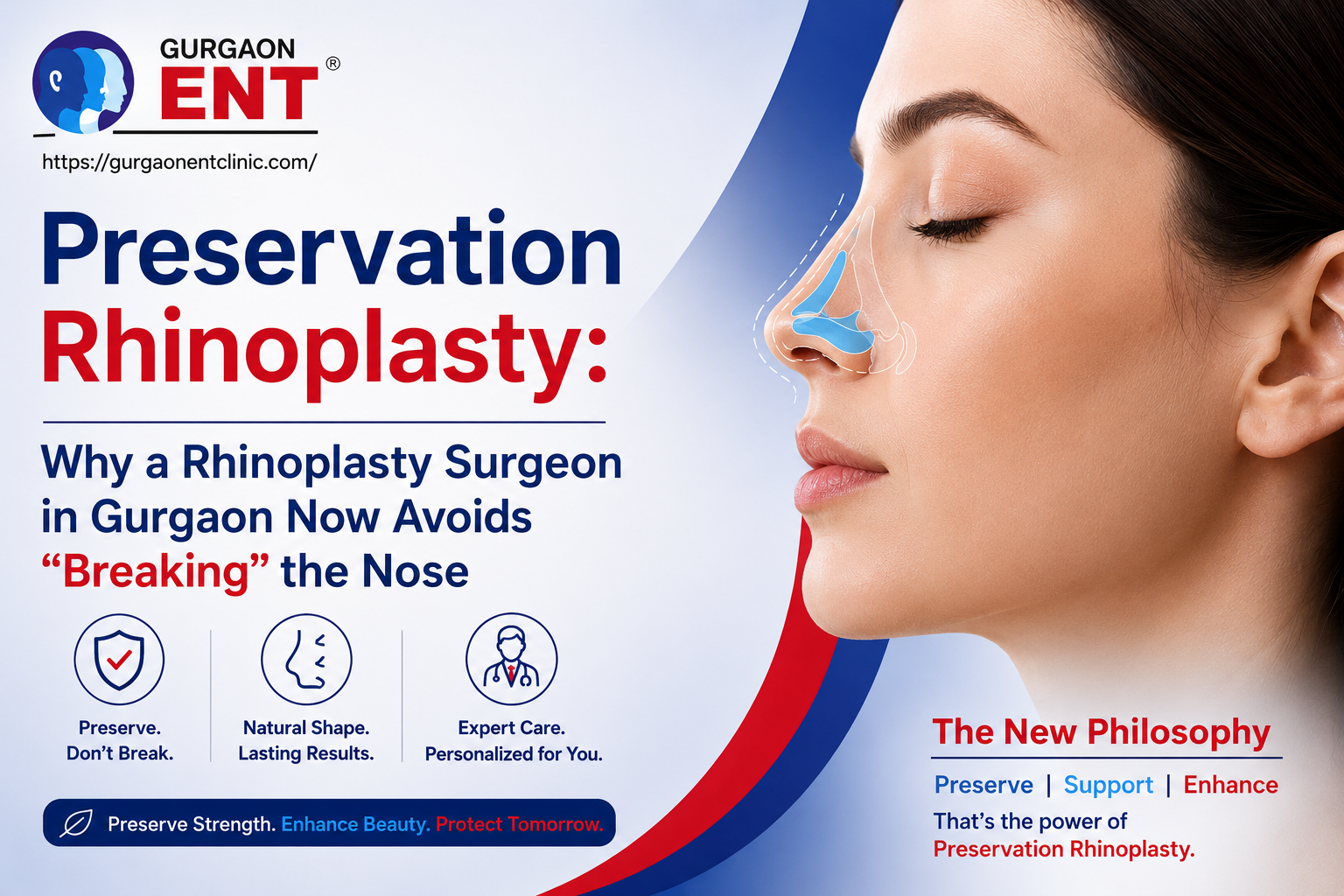 Preservation Rhinoplasty: Why Surgeons In Gurgaon No Longer Break The Nose