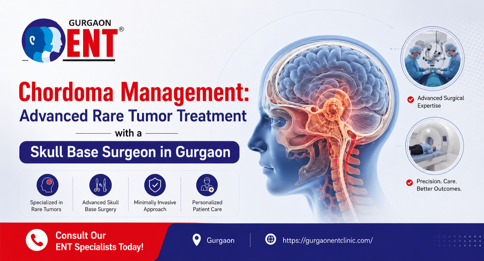 Chordoma Management: Rare Tumour Care From A Skull Base Surgeon In Gurgaon